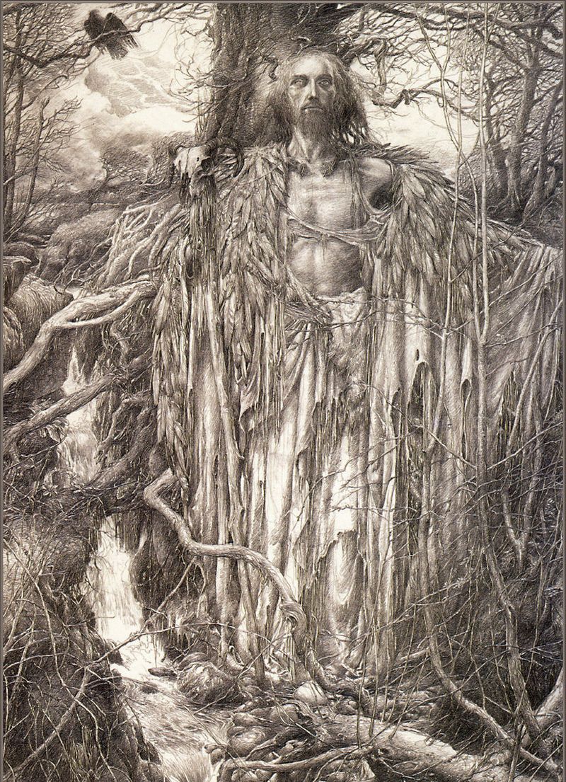 Painting "Merlin" by Alan Lee 1992 ©Alan Lee